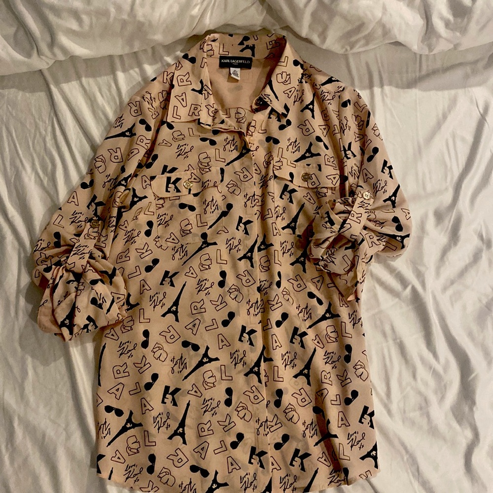 Karl Lagerfielf oversized blouse